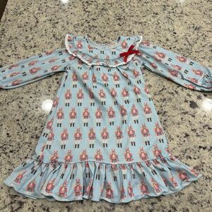 Kids Blue Nutcracker Nightgown